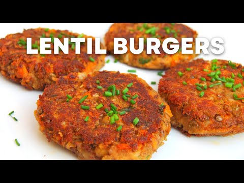 Vegan Lentil Burger Recipe | How To Make Lentil Burgers | The Best Lentil Recipe Ever!