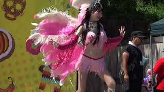 飛鳥山公園でサンバダンス　ピンク