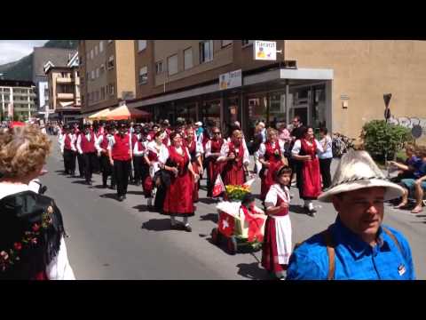 Davos 2014 Festumzug beim Jodlerfest