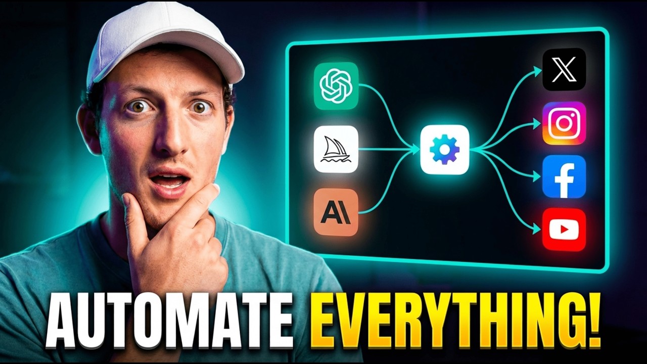 Automate Social Media with AI: How I Post Content 100% On Autopilot (full guide)