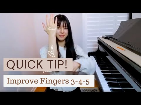 Quick Piano Tip: Weak Fingers 3,4 and 5?