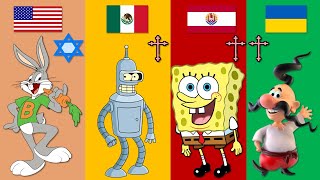Cartoon Characters Religion From Different Countries | Pt.6