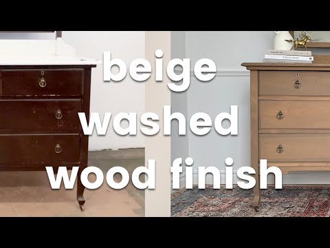 Unbelievable Transformation of an ANTIQUE DRESSER | How to BEIGE WASH your wood furniture