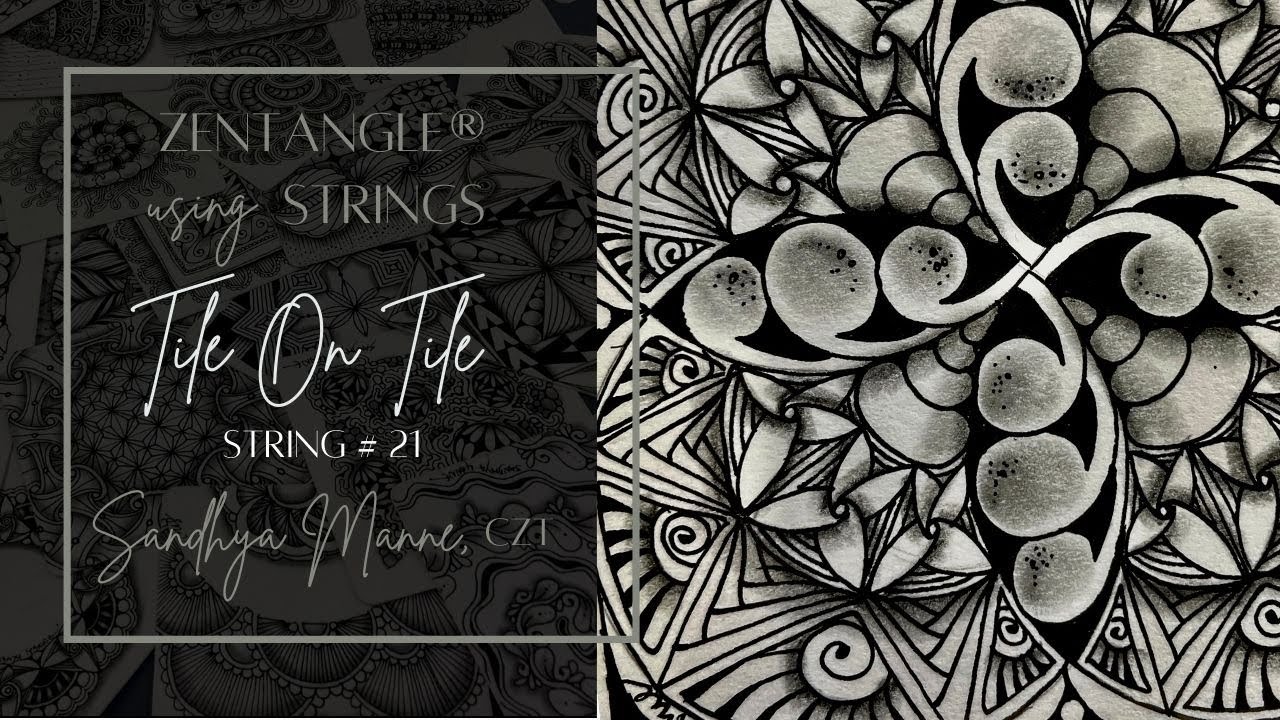 Tile on Tile String #21 a tutorial with tangle FLUX