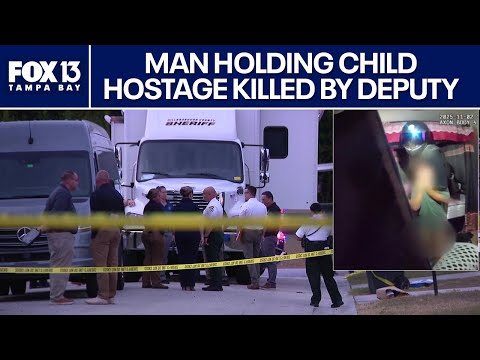 Florida man holding child hostage at gunpoint shot, killed by deputy