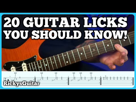 20 EASY GUITAR LICKS Every Beginner Guitarist Should Know