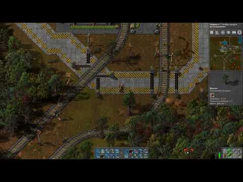 Automated railway crossing (Factorio)