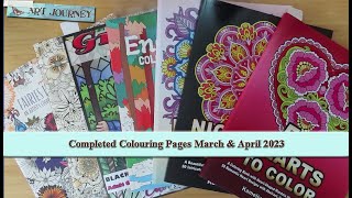 Completed Colouring Pages March & April 2023