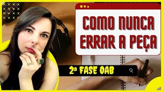 COMO NUNCA ERRAR A PEÇA | SEGUNDA FASE