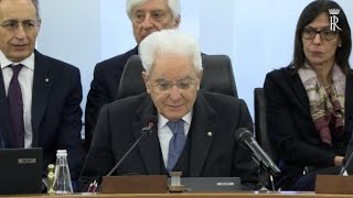 Mattarella al Csm: «La mia presenza è inconsueta, mai qui in 11 anni da capo dello Stato»
