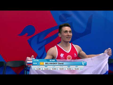 2019 European Games - Artistic Gymnastics All-around Medallists
