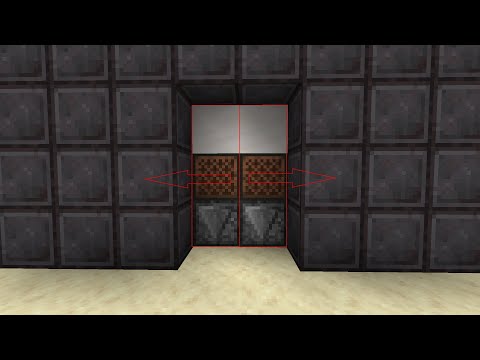 Einfache 2x3 Piston Tür mit Notenblöcken minecraft 1.17 | MrJonsen