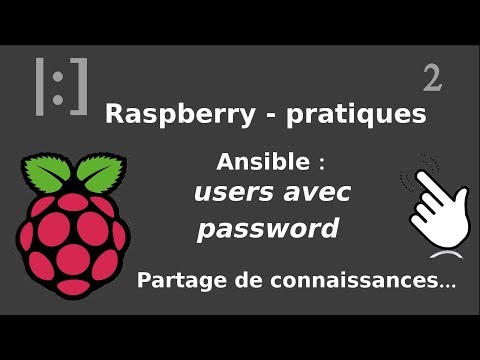 Raspberry Pi 2 Ansible gestion des passwords des users avec vault