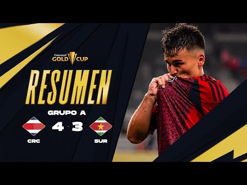 Costa Rica 4-3 Surinam | Copa Oro 2025 | Fase de Grupos