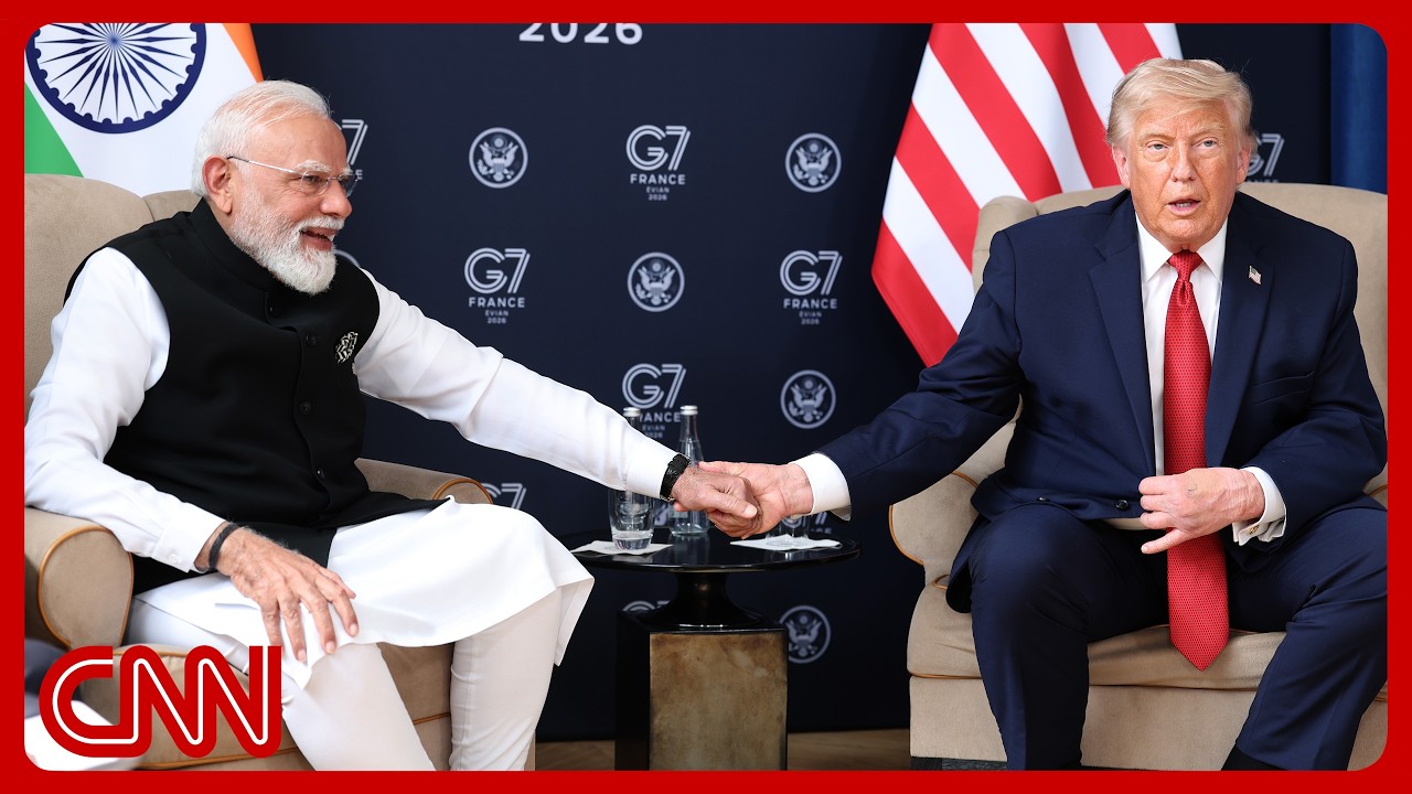 Trump meets with Indian PM Modi