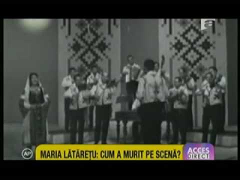 Cum a murit pe scena cântareata Maria Lataretu
