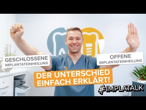 Implantateinheilung nach Implantat-OP - Offen oder Geschlossen? Wir erklären die Unterschiede!