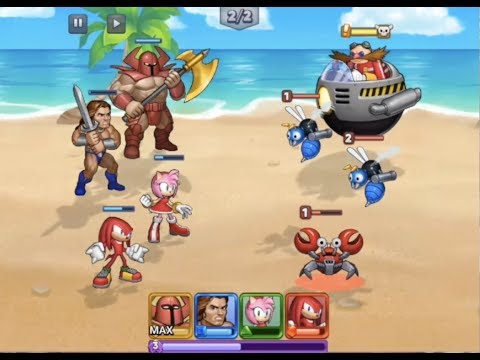Sega Heroes #6 Stage 18 walkthrough - Death Adder, Amy Rose, Ax Battler, Knuckles