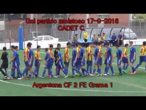 Gol partido Argentona CF 2  FE Grama 1 a cargo de Adel Kabbani