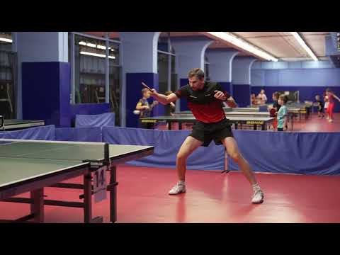 Backhand topspin in table tennis by Kirill Skachkov. WR 50