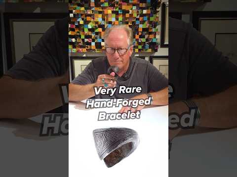 video-Frank Patania, Jr. (b. 1932) - Steel Forged Bracelet, size 7.5