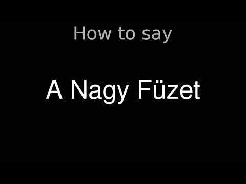 How to Pronounce correctly A Nagy Füzet (Movie)