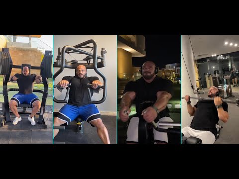 TWO TIME MR.OLYMPIA BIG RAMY's LATEST INTENSE  CHEST & BACK  WORKOUT