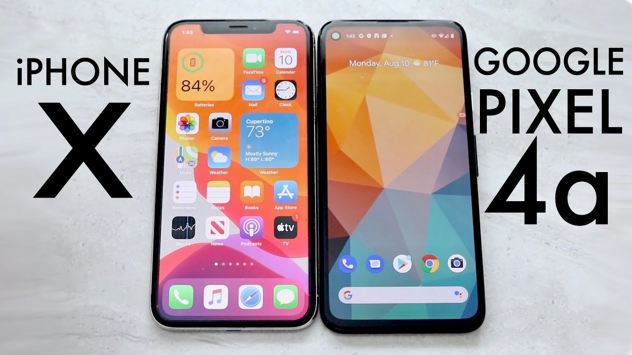 Google Pixel 4a Vs iPhone X! (Comparison) (Review)