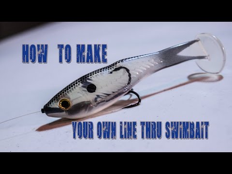How to Rig/Make Your Own Line Thru Swimbait **Video**