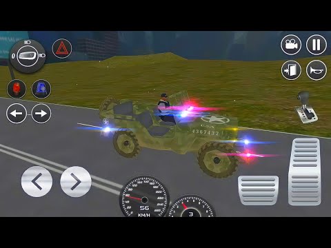 American Police Jeep Driving ~ Android Game Play