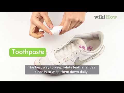How to Clean White Leather Shoes