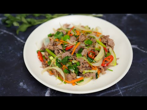 Cách làm thịt bò xào cần tây mềm ngon thơm nức mũi