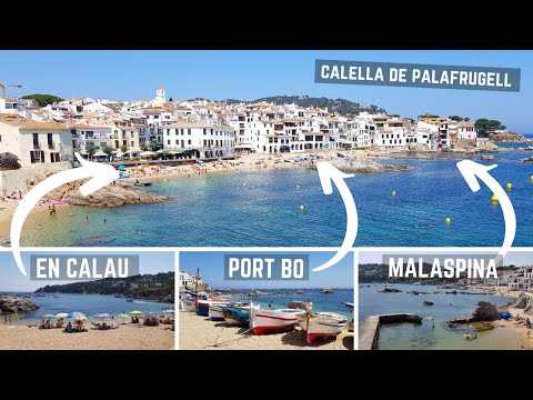 PLATJA D'EN CALAU & PORT BO & PLATJA DE MALASPINA  🏖 | CALELLA de PALAFRUGELL | COSTA BRAVA