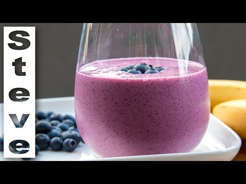 BLUEBERRY & BANANA SMOOTHIE - Healthy Smoothie Tuesday