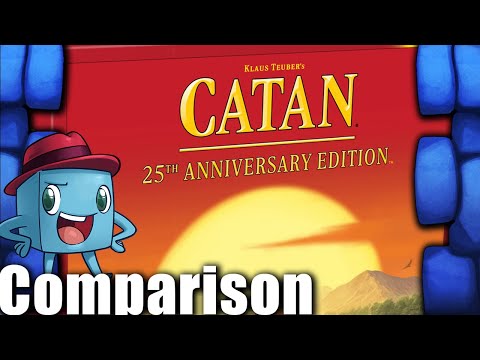 Catan: 25th Anniversary Edition Comparison - with Tom Vasel