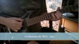 Video thumbnail for BC Rich Warbeast with  GFS Pickups - Power rails by Fred Hbz