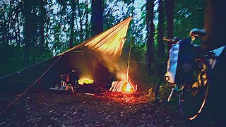【vlog】RECAMPしょうなんでソロキャン。焚き火無双。【自転車キャンプ】