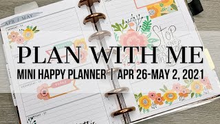 Plan with Me | Mini Happy Planner | Apr 26-May 2, 2021 #happyplanner