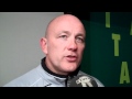 Trainer van FC Dordrecht Theo Bos na de wedstrijd