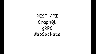 [SDC04] ทำความรู้จัก REST, GraphQL, gRPC, WebSockets แบบไว ๆ