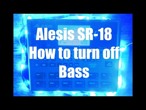 Alesis SR18 How to turn off Bass, Percussion or Drum tracks Tutorial V2.0