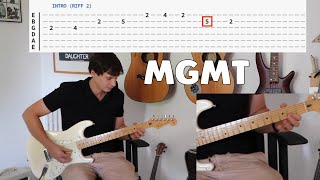 KIDS (MGMT) GUITAR Animated Tutorial in 2 minutes