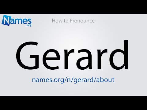 How to Pronounce Gerard