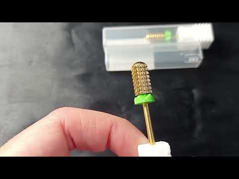 BROCA DE TUNGSTÊNIO 3/32 DOURADA CORTE MÉDIO VERDE