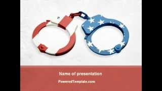 US Criminal Law PowerPoint Template by PoweredTemplate.com