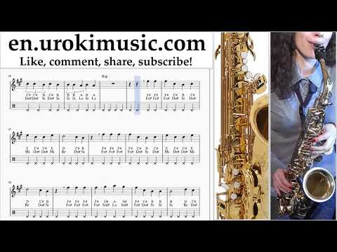 How to Play Saxophone (Alto) Marshmello & Anne-Marie - FRIENDS Tabs um-i352