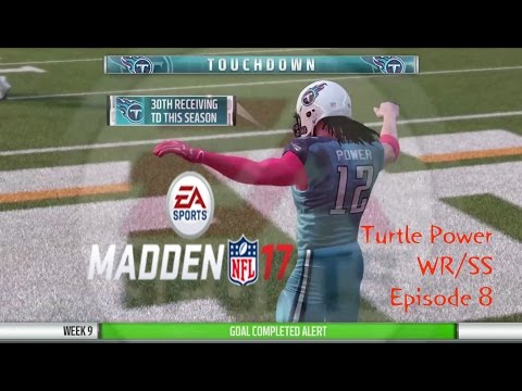 MADDEN 17 WR/SS CAREER MODE GAMEPLAY #8  -- Turtle Power has a HUGE GAME! 7 TDs