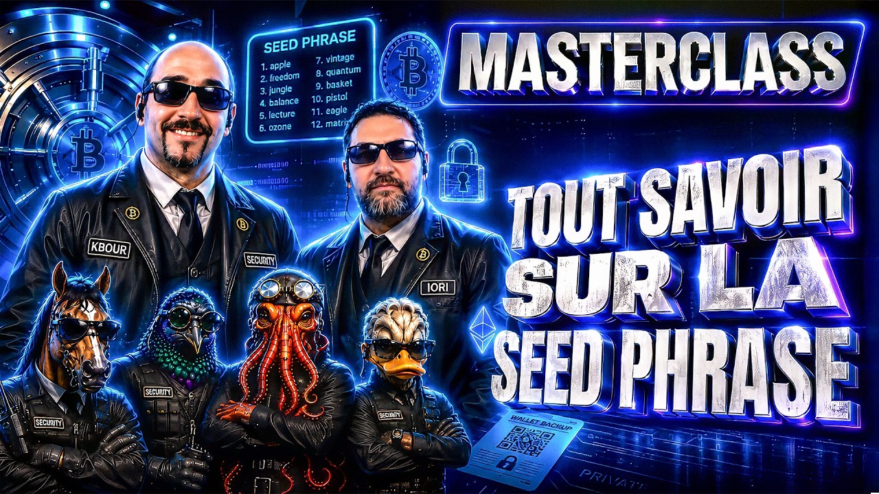 Masterclass sécurité : Seed phrase et pass phrase