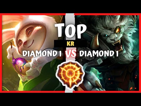 Korean Diamond Teemo Top vs Rengar One Trick - KR Rank S10