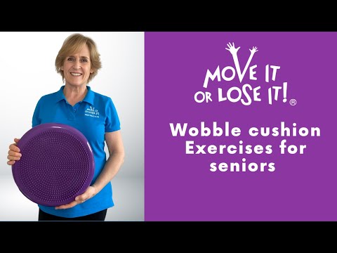 Balance exercises for seniors: Senior Wobble Cushion Balance Workout